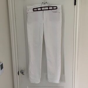 Gap white straight jeans - 28r